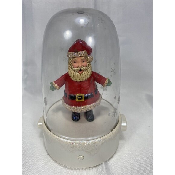 Hallmark 2012 Happy Tapper Musical Dancing Santa Christmas Dome Tested - Picture 1 of 4